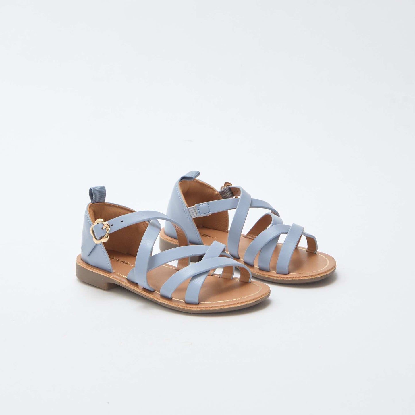Sandales brides unie BLEU