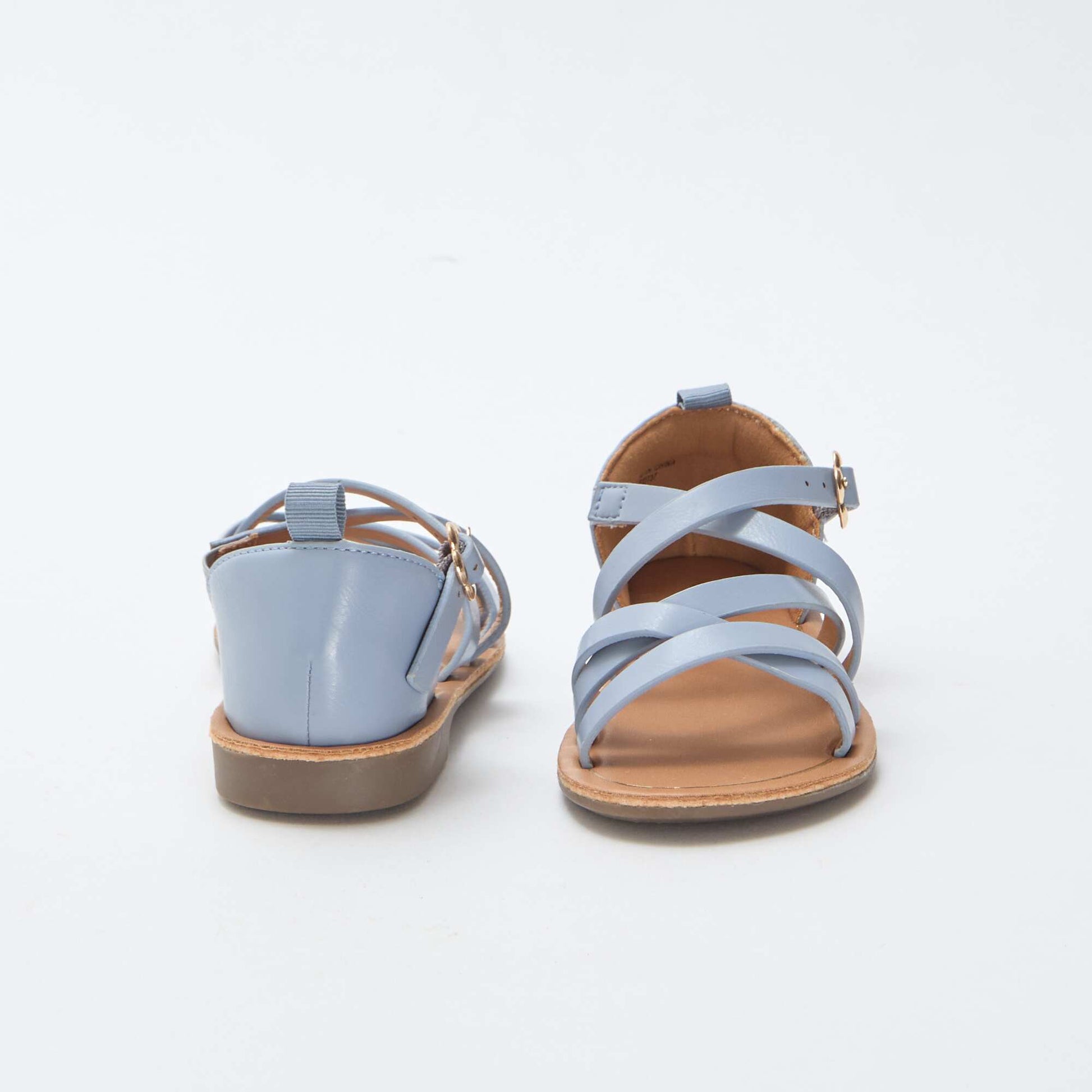 Sandales brides unie BLEU