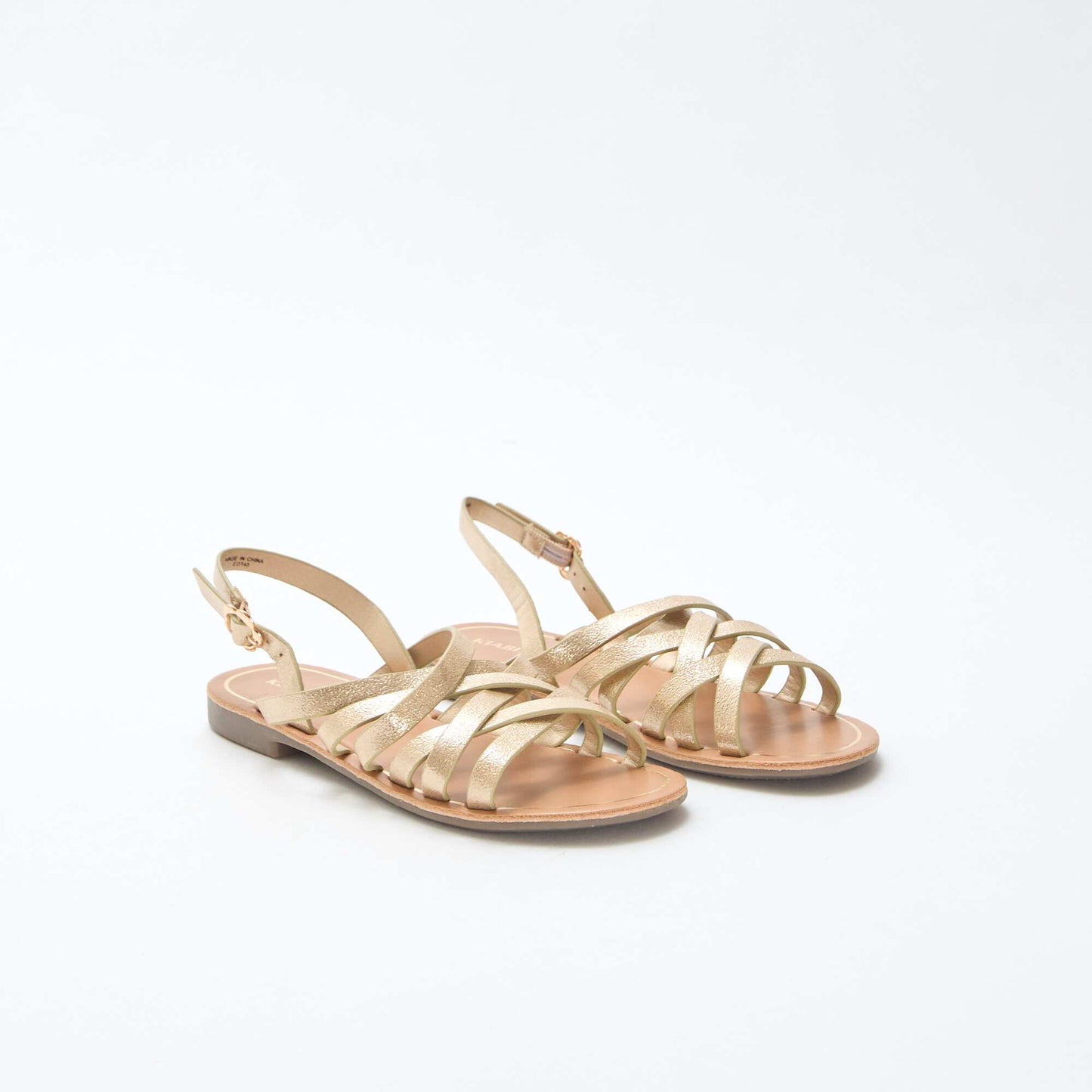 Sandales à brides avec boucles JAUNE