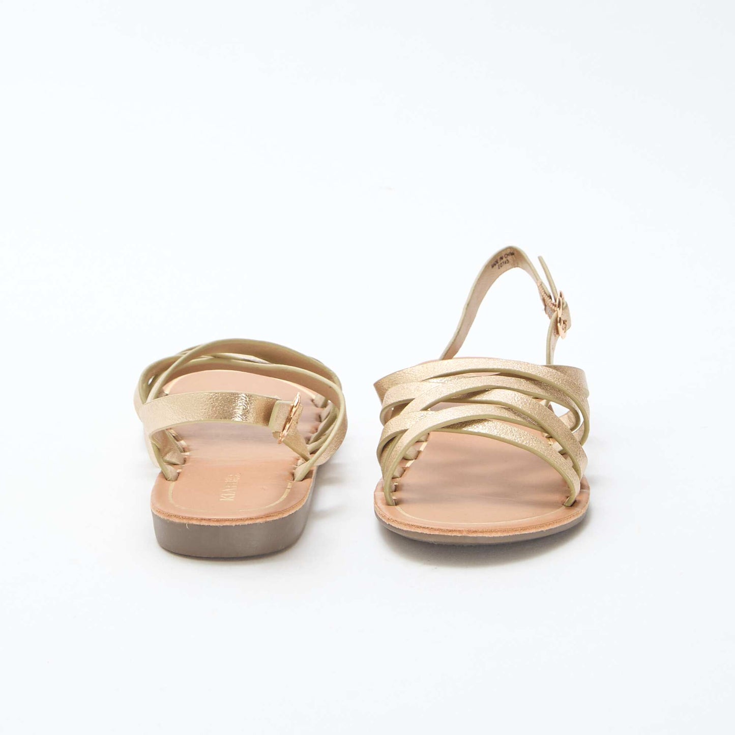 Sandales à brides avec boucles JAUNE