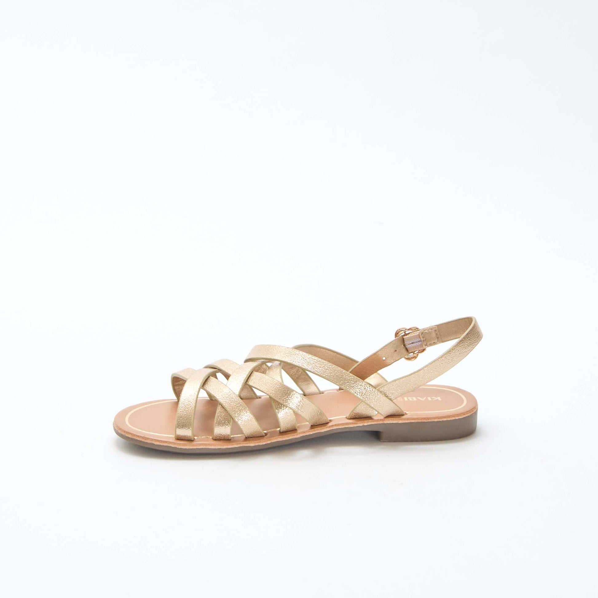 Sandales à brides avec boucles JAUNE