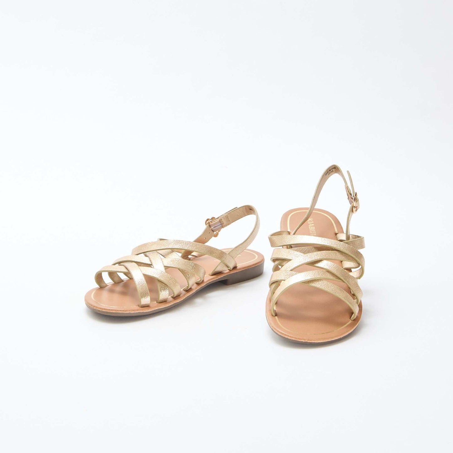 Sandales à brides avec boucles JAUNE