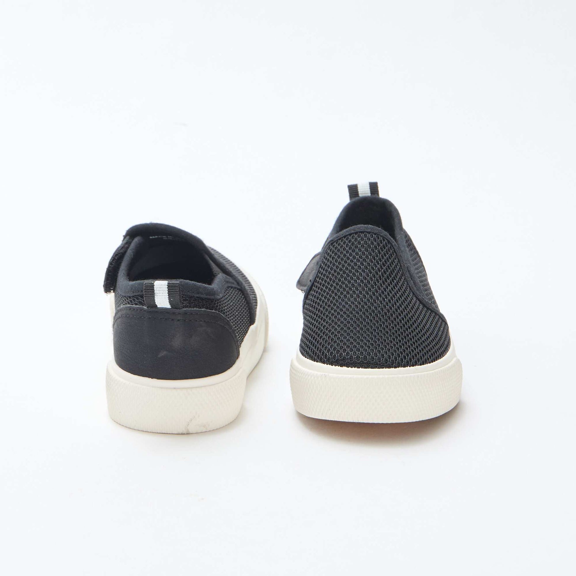 Basket slip-on en mesh uni NOIR