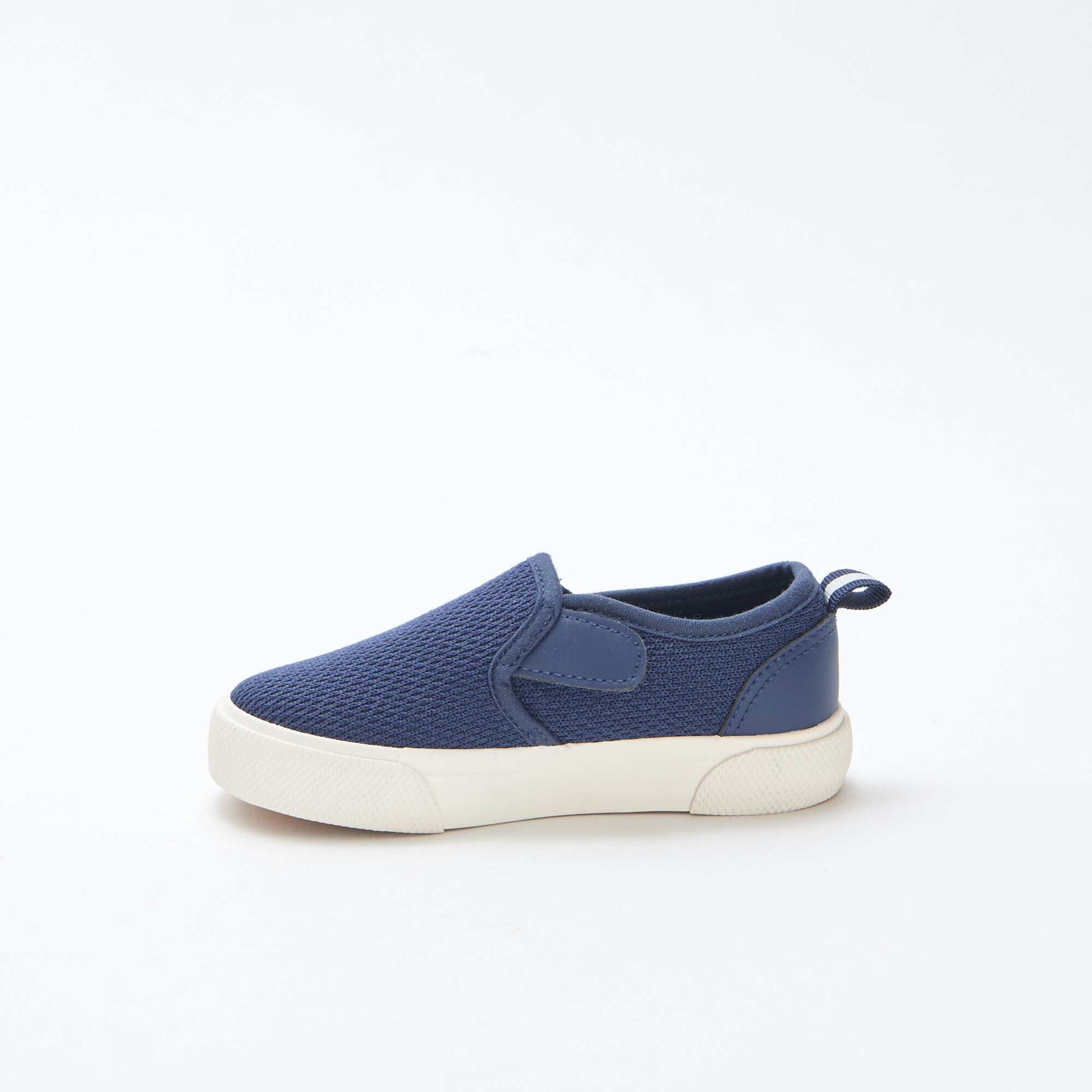 Basket slip-on en mesh uni BLEU