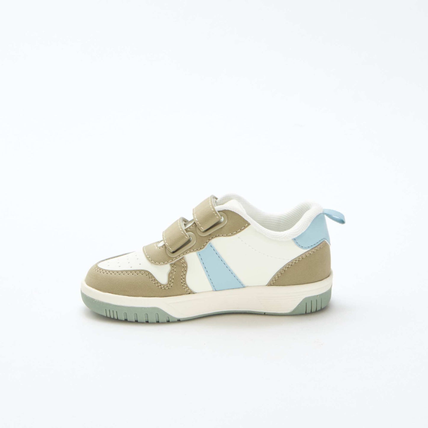 Baskets à scratch en simili quadricolore KAKI