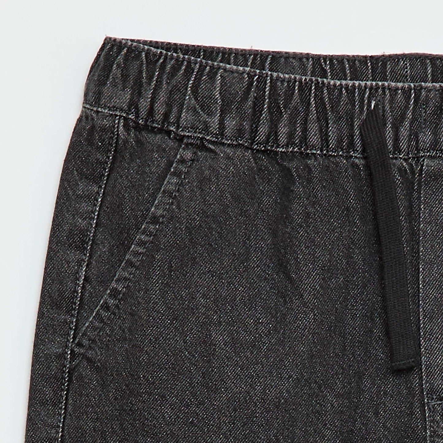 Pantalon denim coupe jogger GRIS