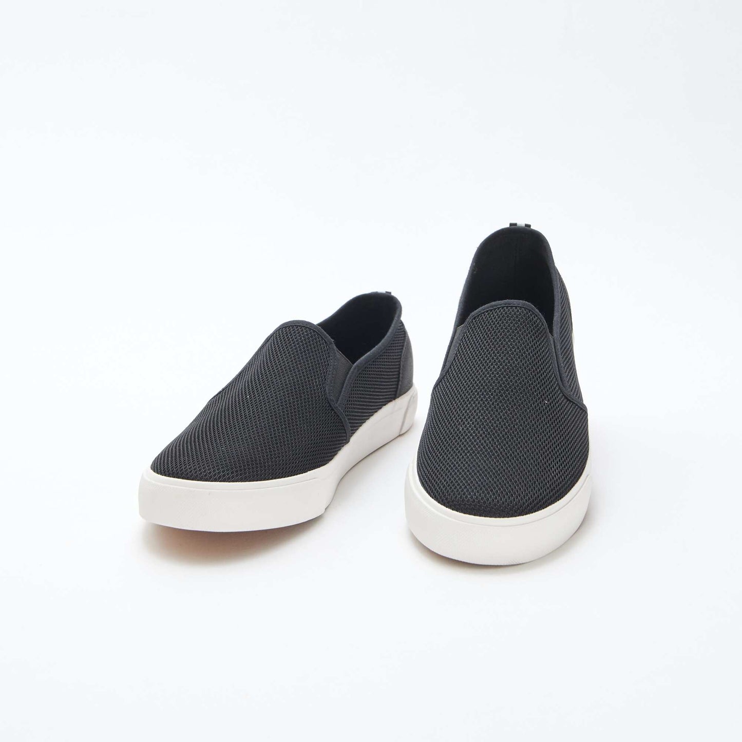 Baskets basses slip-on en mesh NOIR