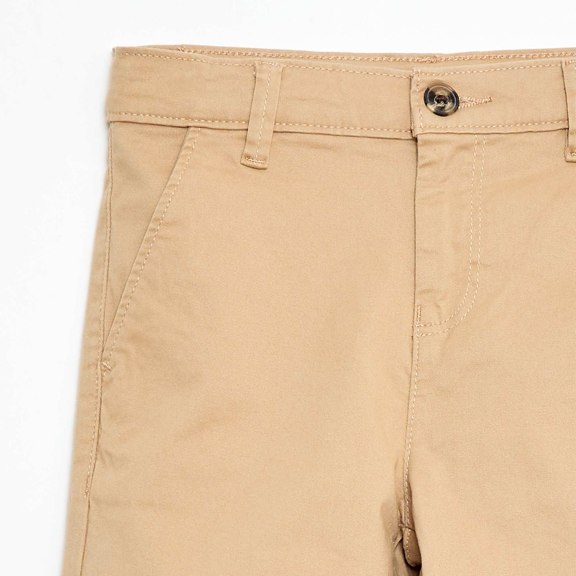 Bermuda chino en twill BEIGE