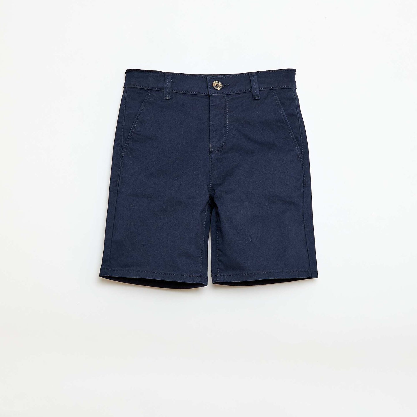Bermuda chino en twill BLEU MARINE