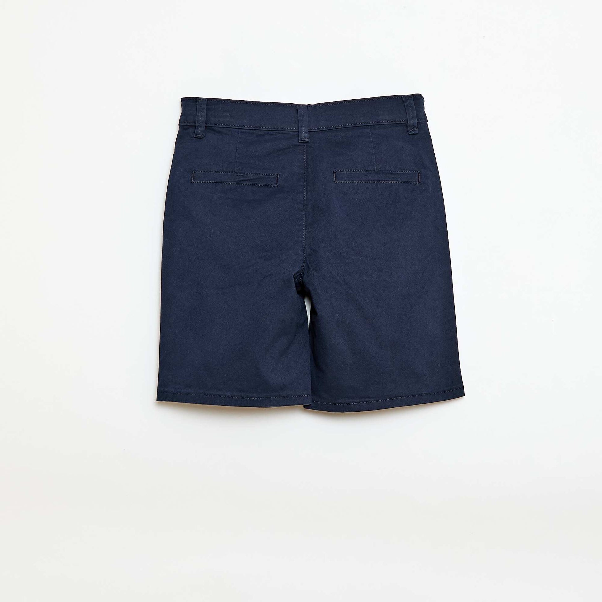 Bermuda chino en twill BLEU MARINE