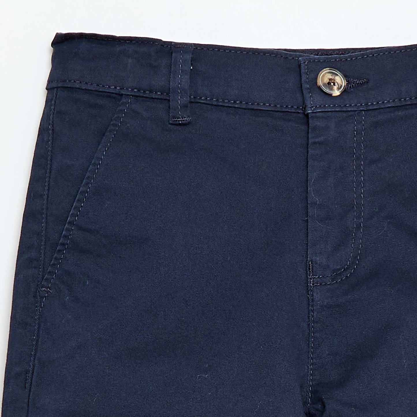 Bermuda chino en twill BLEU MARINE