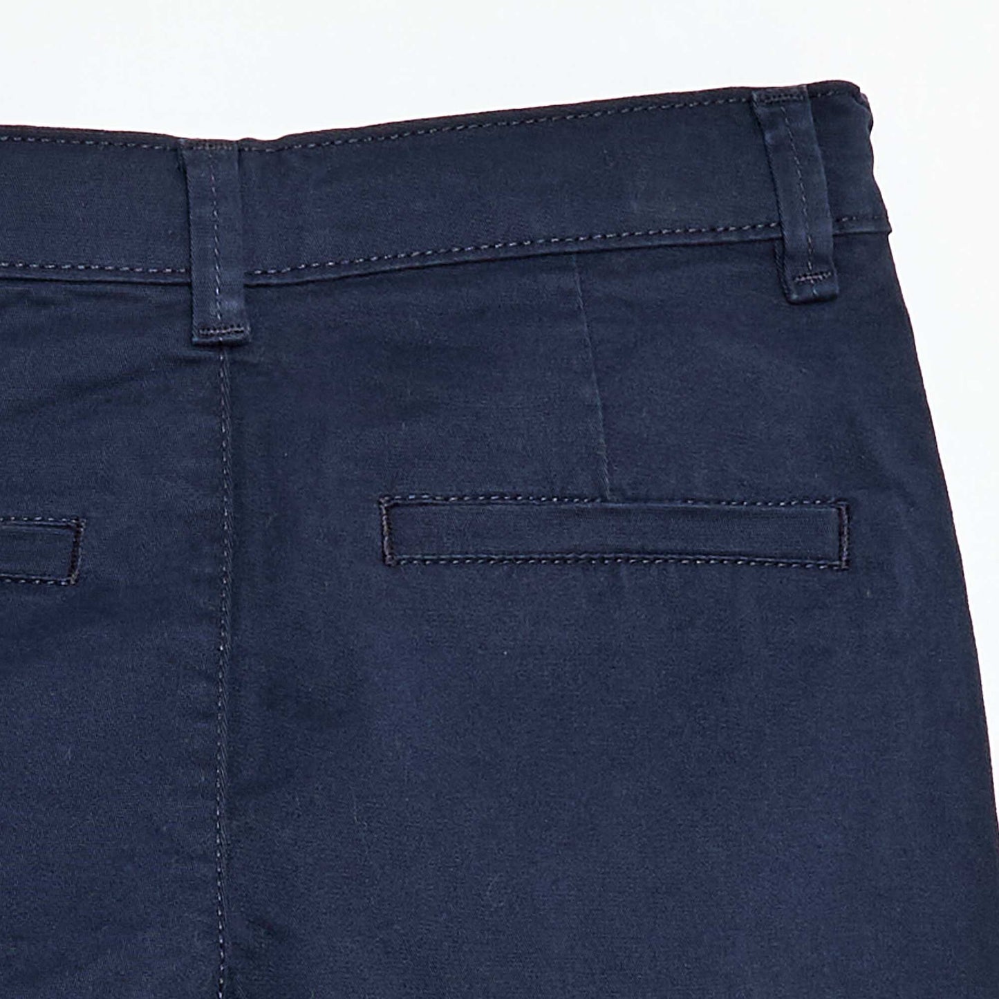 Bermuda chino en twill BLEU MARINE