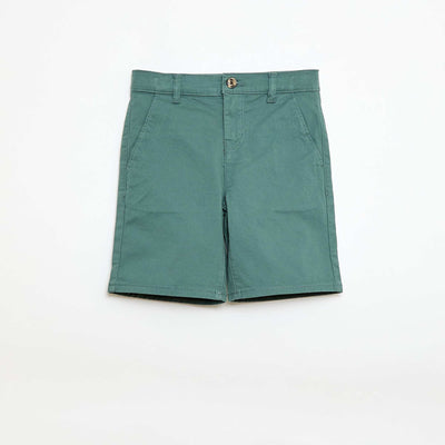 Bermuda chino en twill VERT
