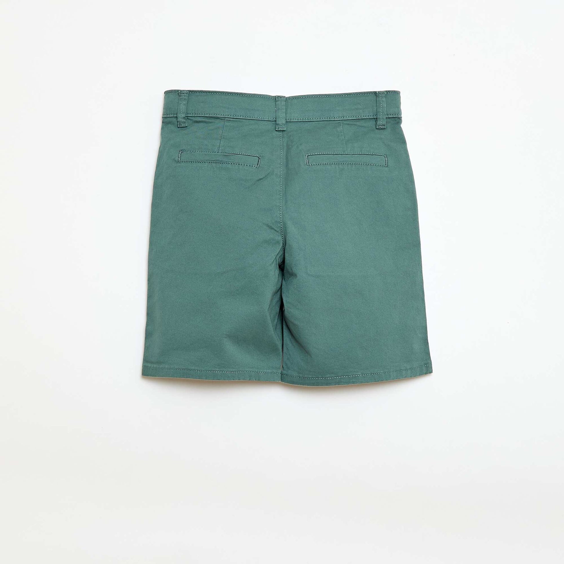 Bermuda chino en twill VERT