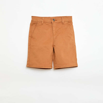 Bermuda chino en twill MARRON