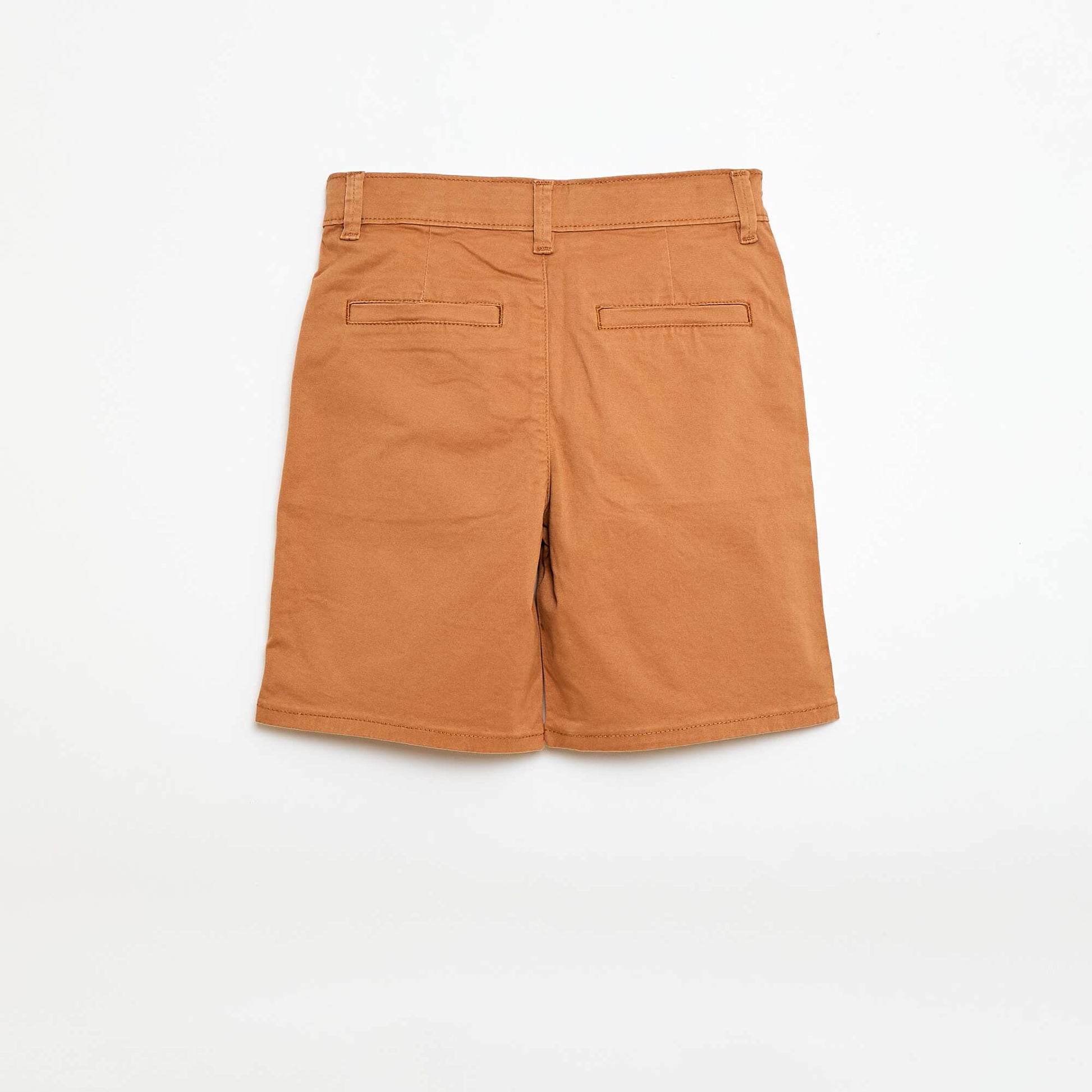 Bermuda chino en twill MARRON