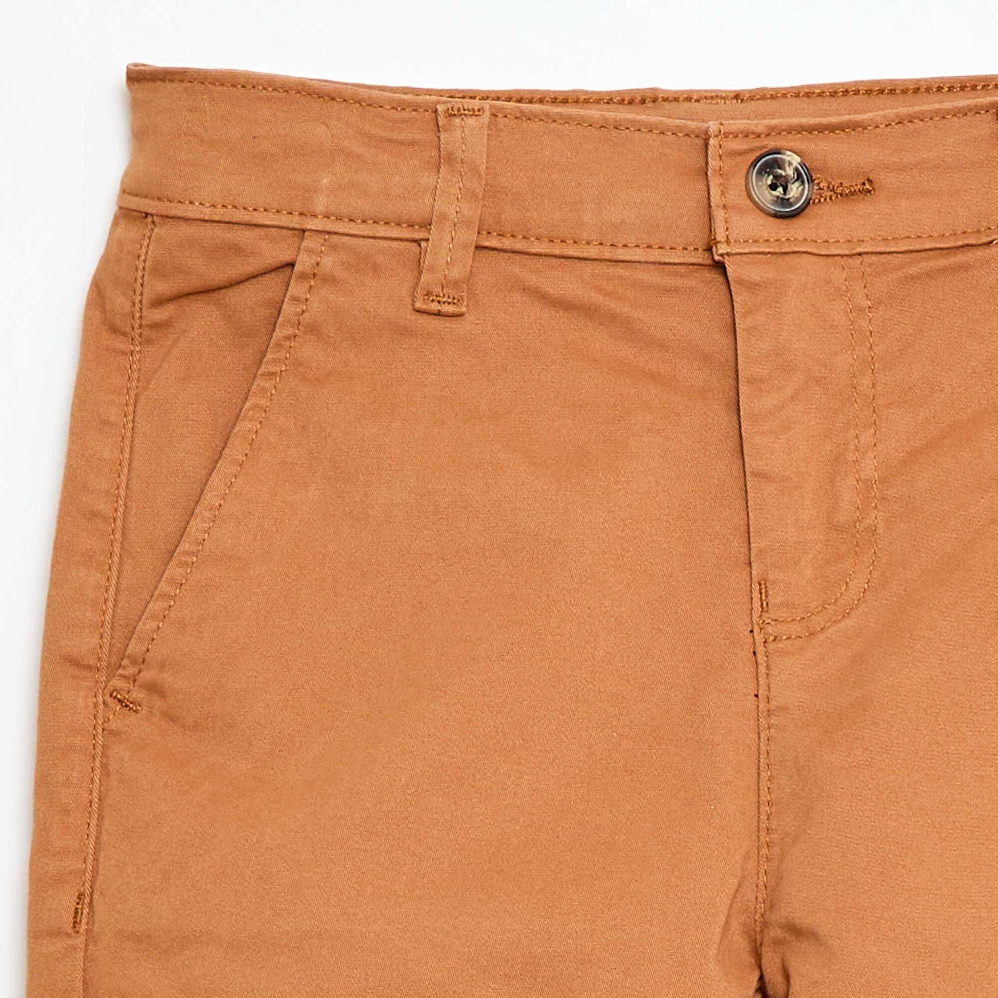 Bermuda chino en twill MARRON