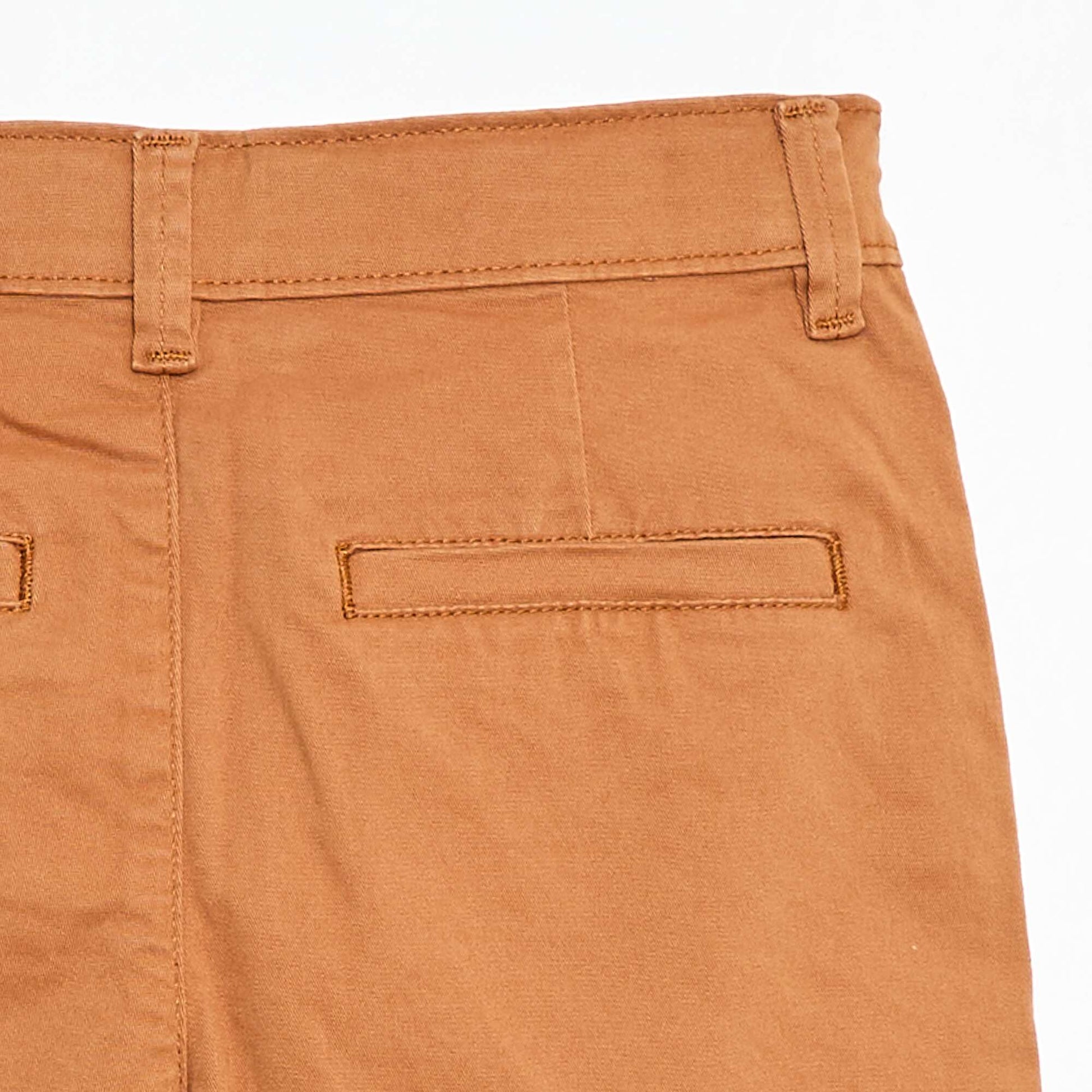 Bermuda chino en twill MARRON
