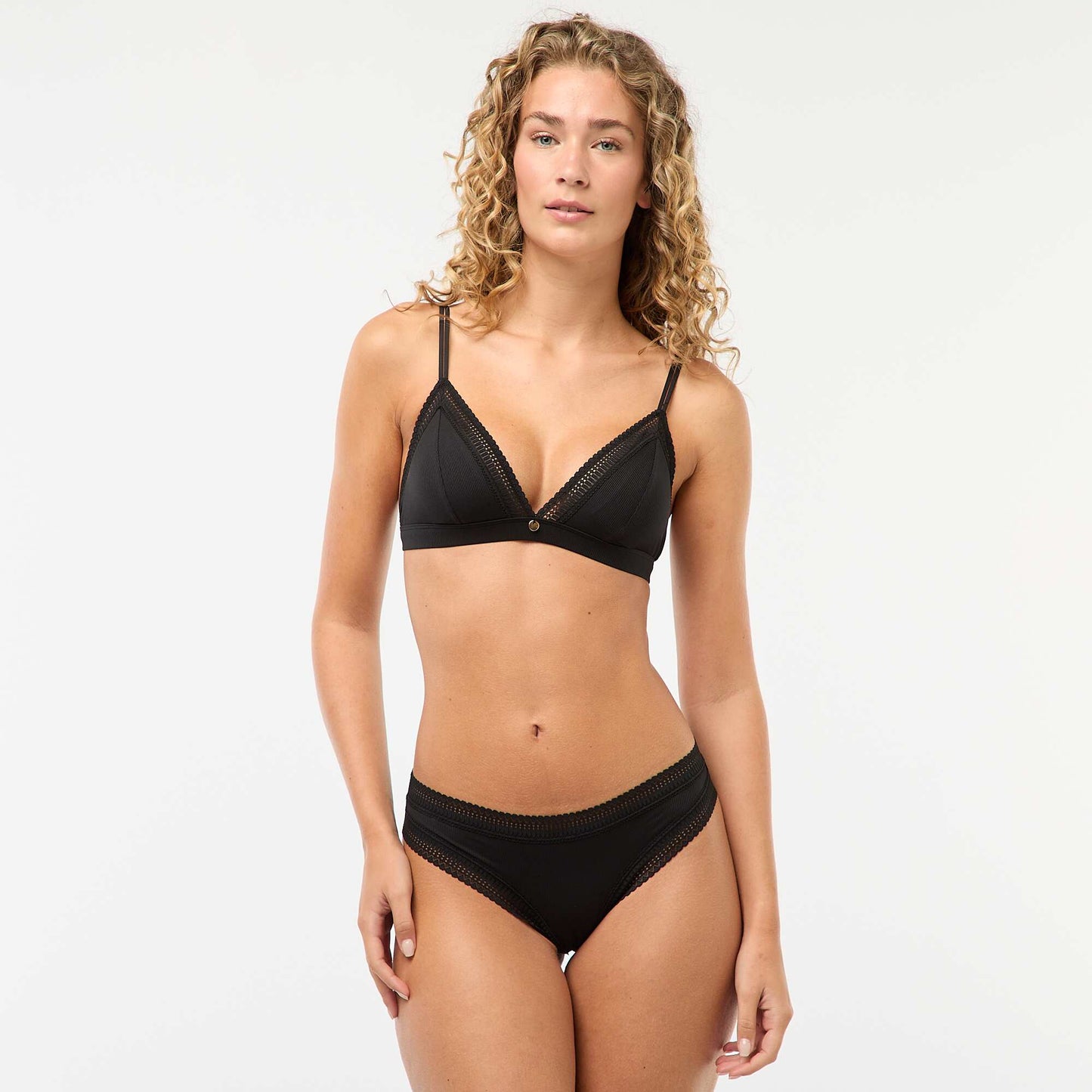 Culotte en microfibre côtelée NOIR