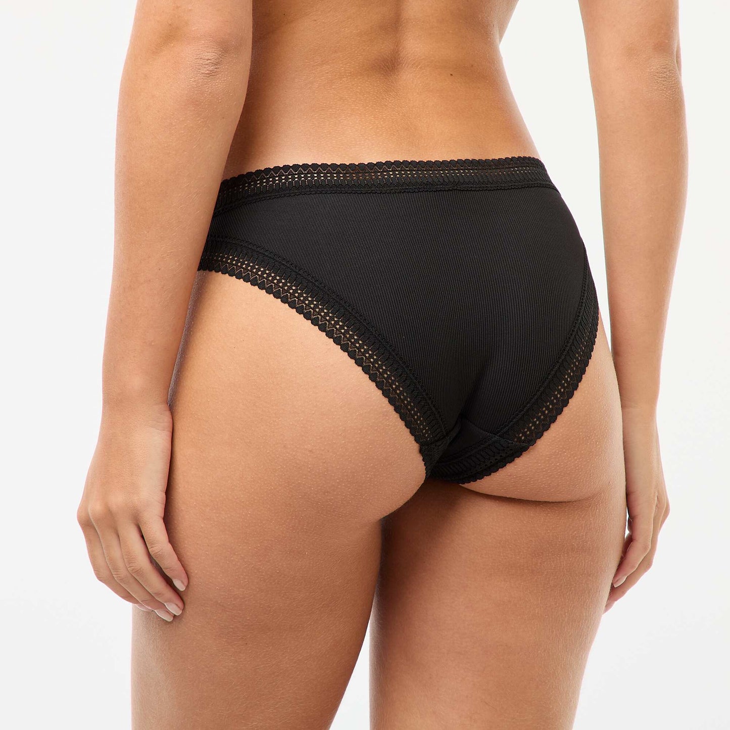 Culotte en microfibre côtelée NOIR