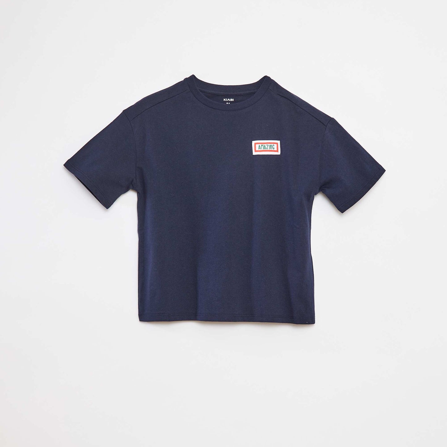 T-shirt loose à manches courtes BLEU
