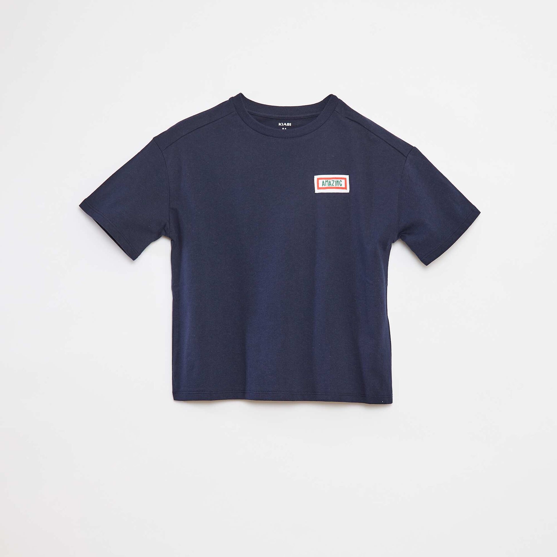 T-shirt loose à manches courtes BLEU