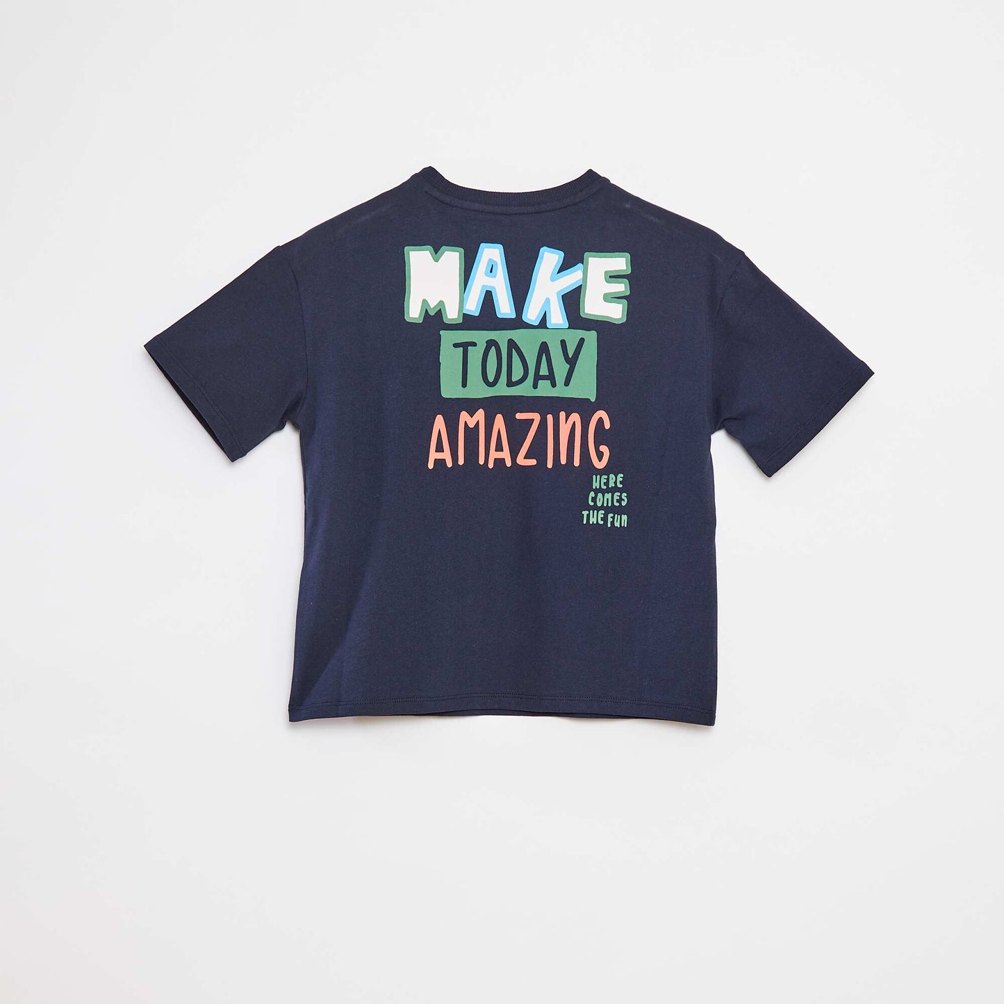 T-shirt loose à manches courtes BLEU