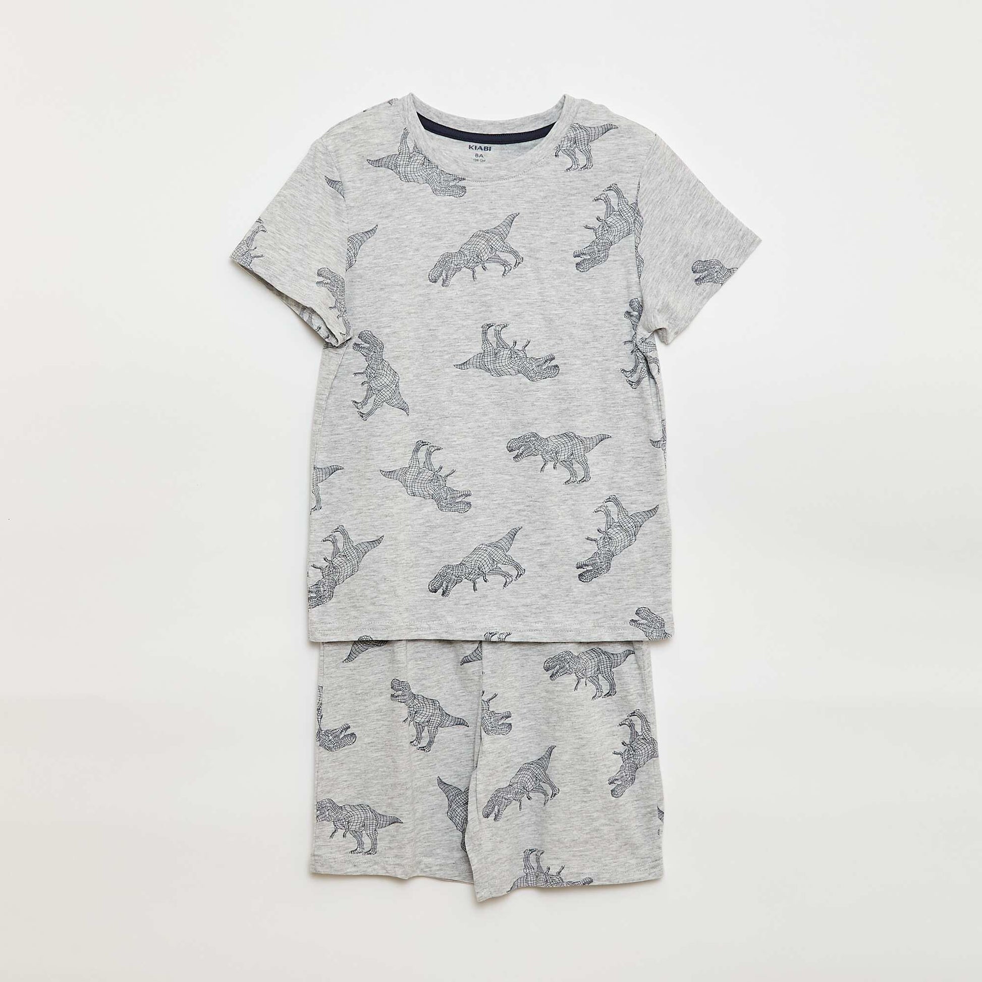 Ensemble pyjama court short + t-shirt - 2 pièces VERT