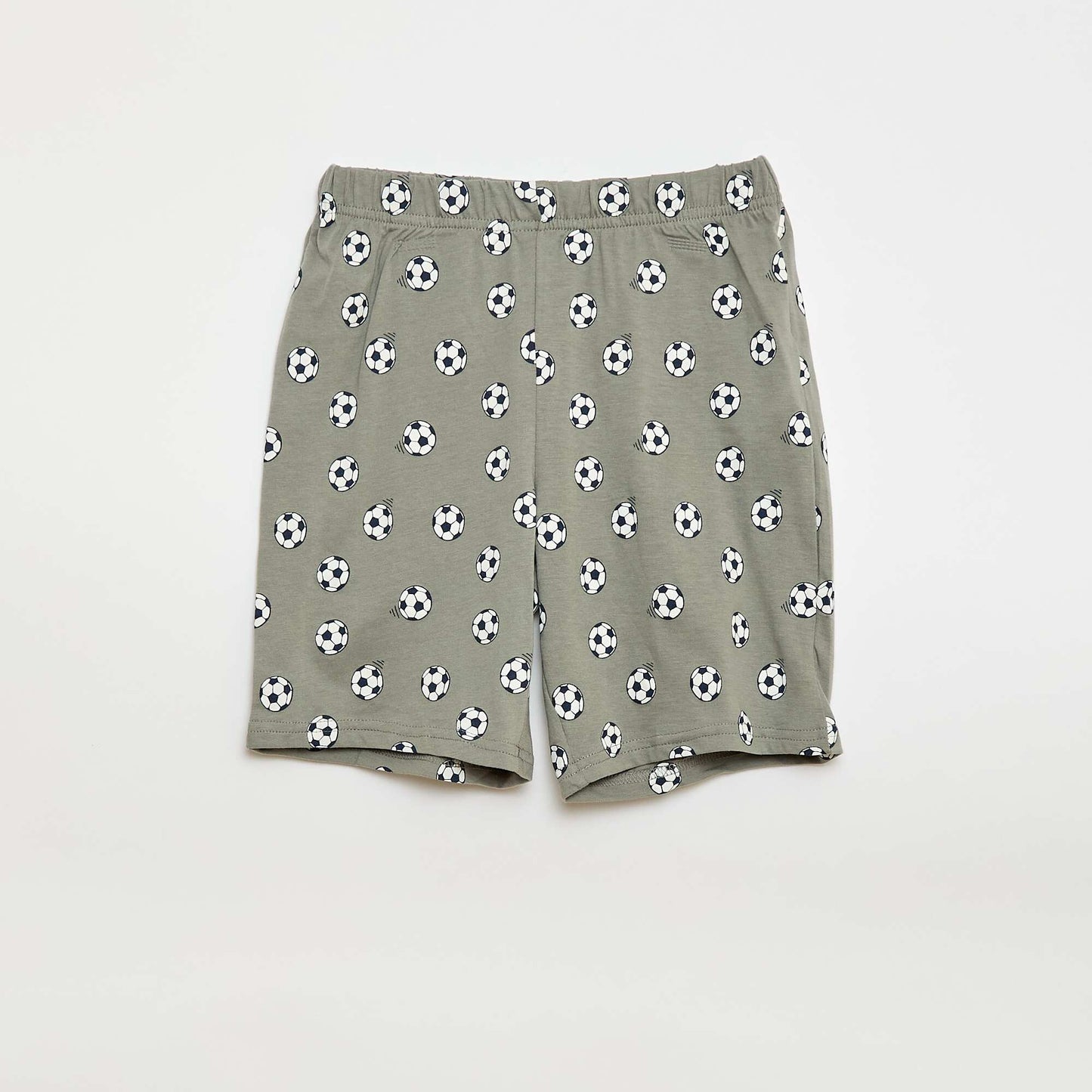 Ensemble pyjama court short + t-shirt - 2 pièces GRIS