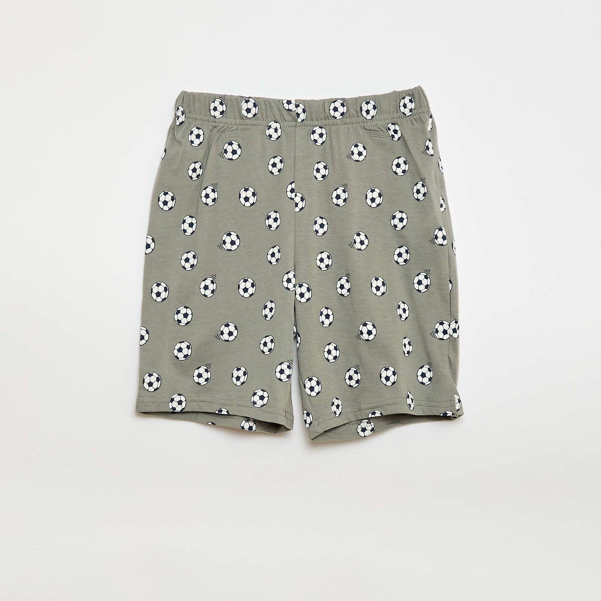 Ensemble pyjama court short + t-shirt - 2 pièces GRIS
