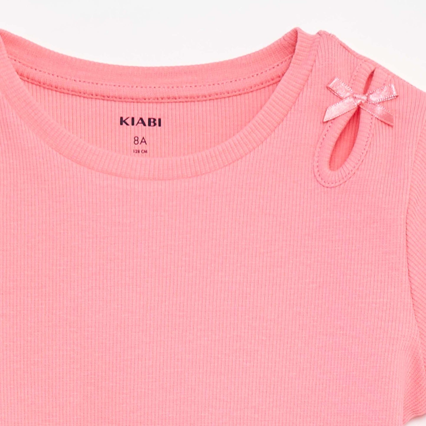 T-shirt à manches courtes avec nœuds décoratifs ROSE