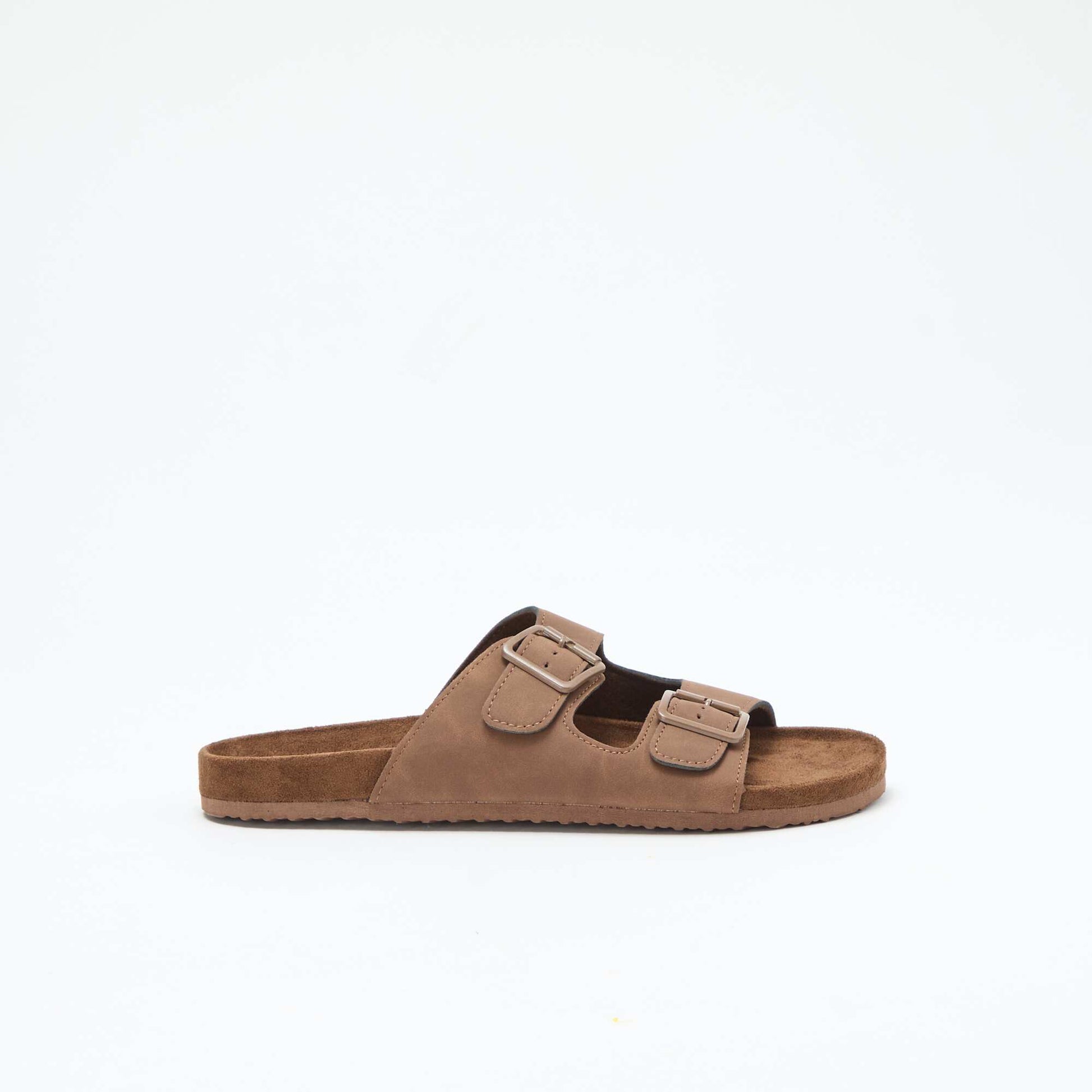 Mules double brides MARRON