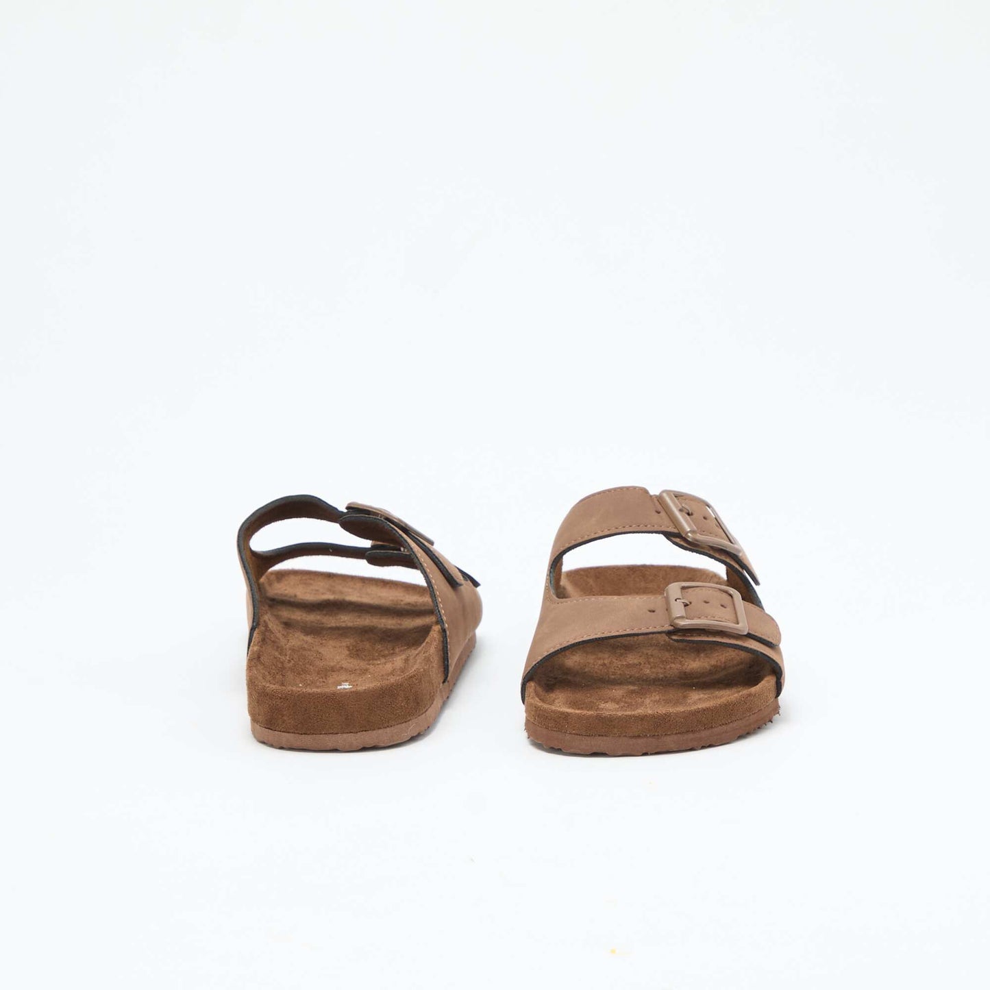 Mules double brides MARRON