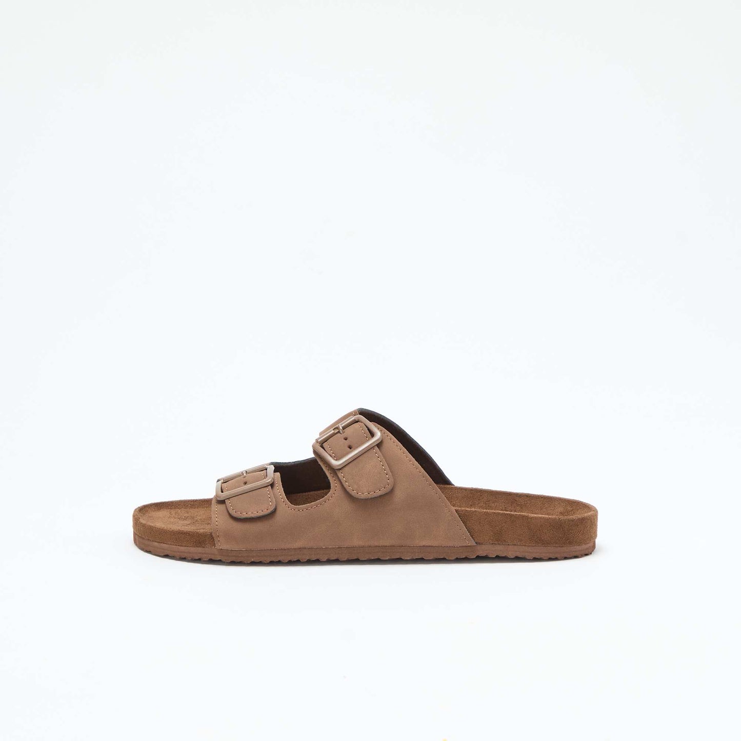 Mules double brides MARRON