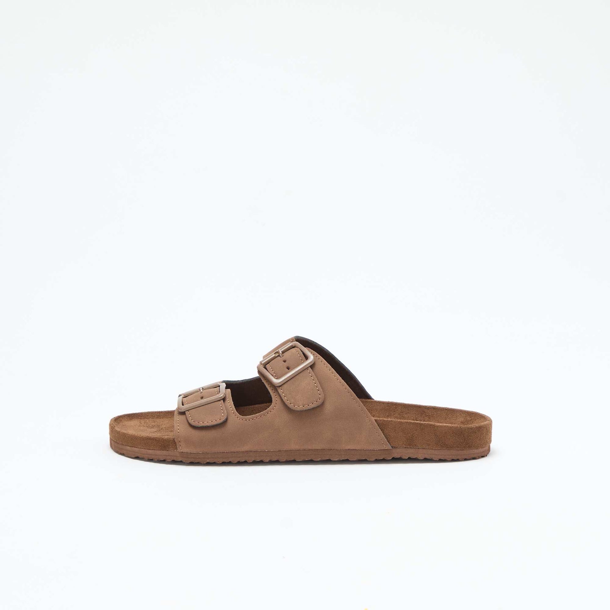 Mules double brides MARRON