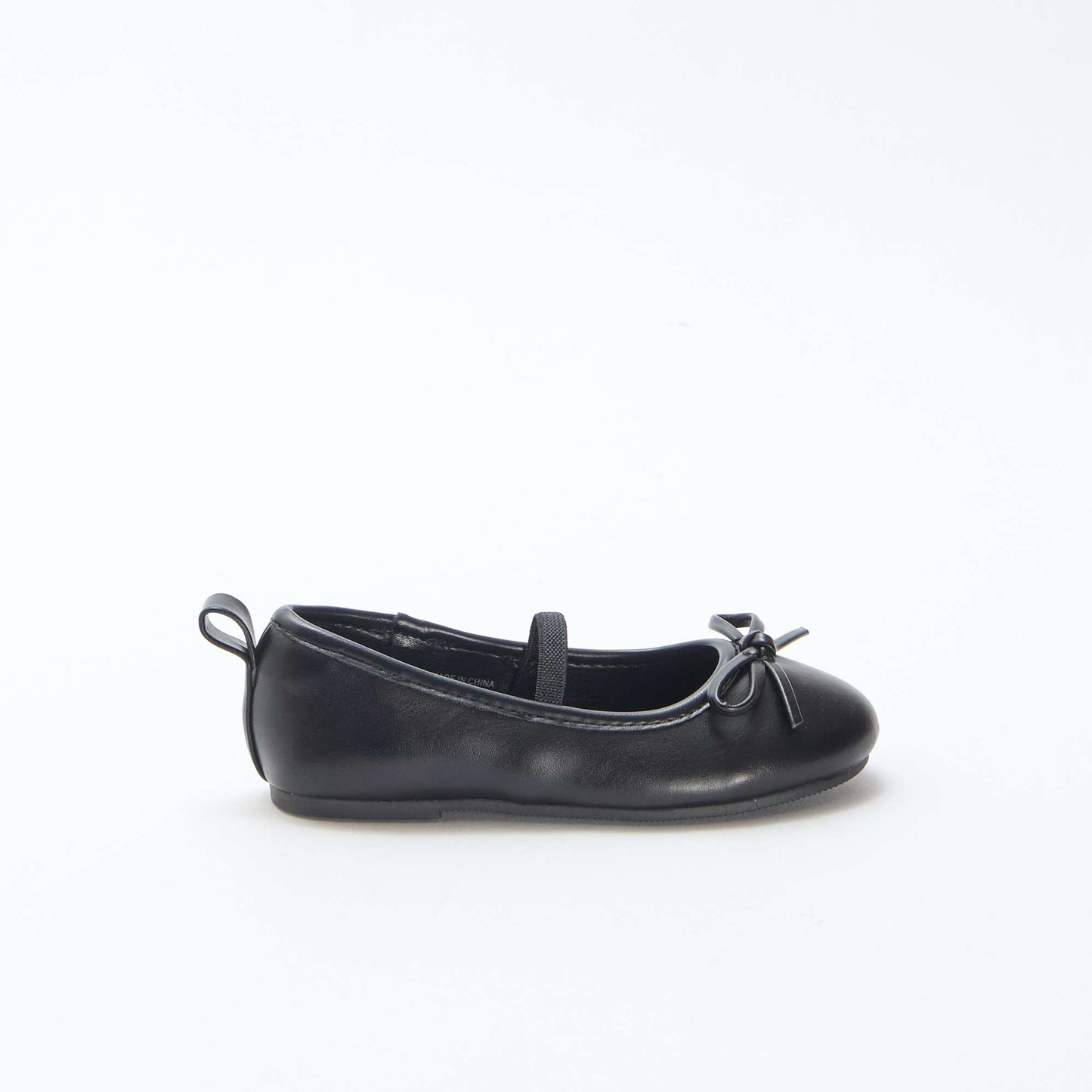 Ballerines en simili à bride NOIR