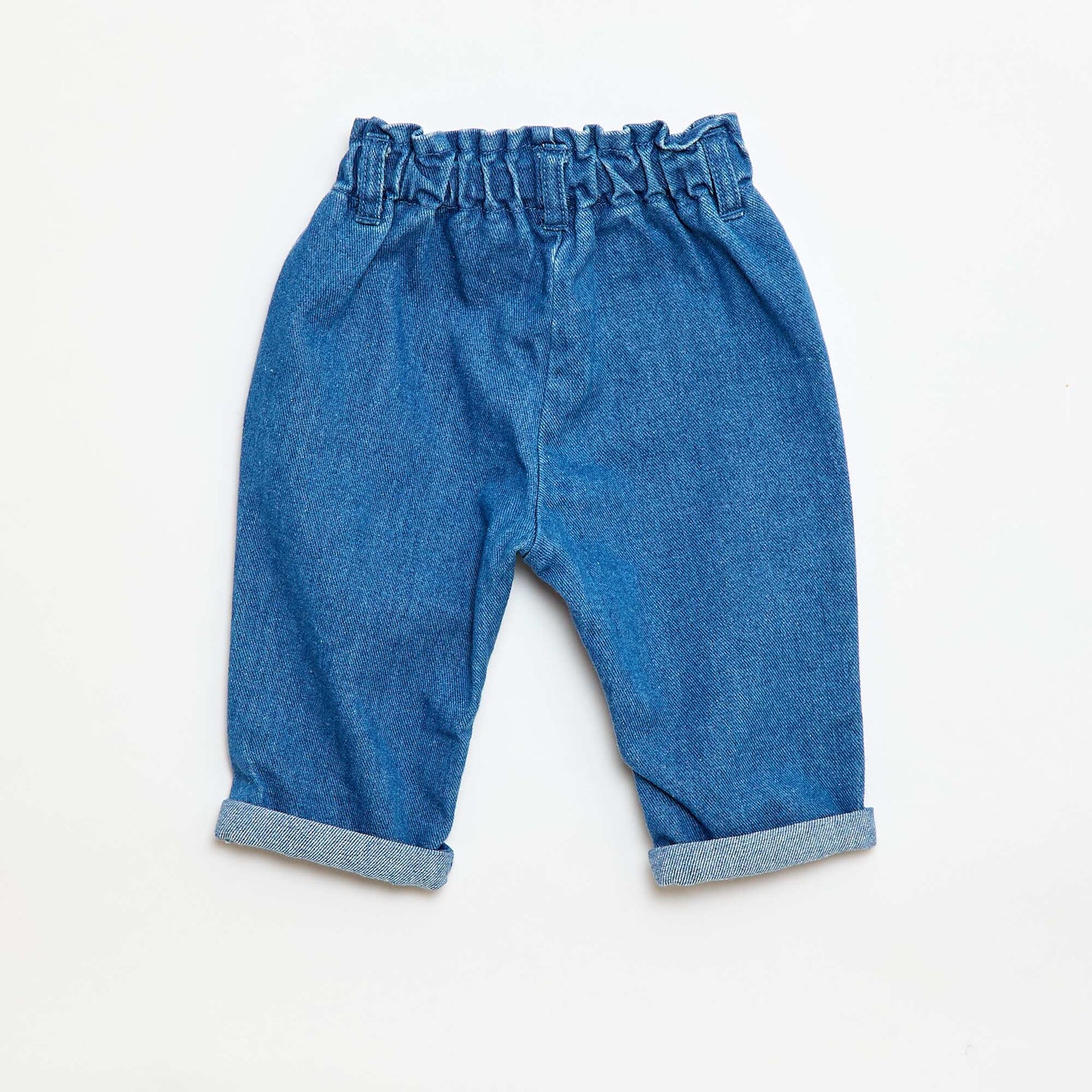 Pantalon en jean à poches fantaisies BLEU