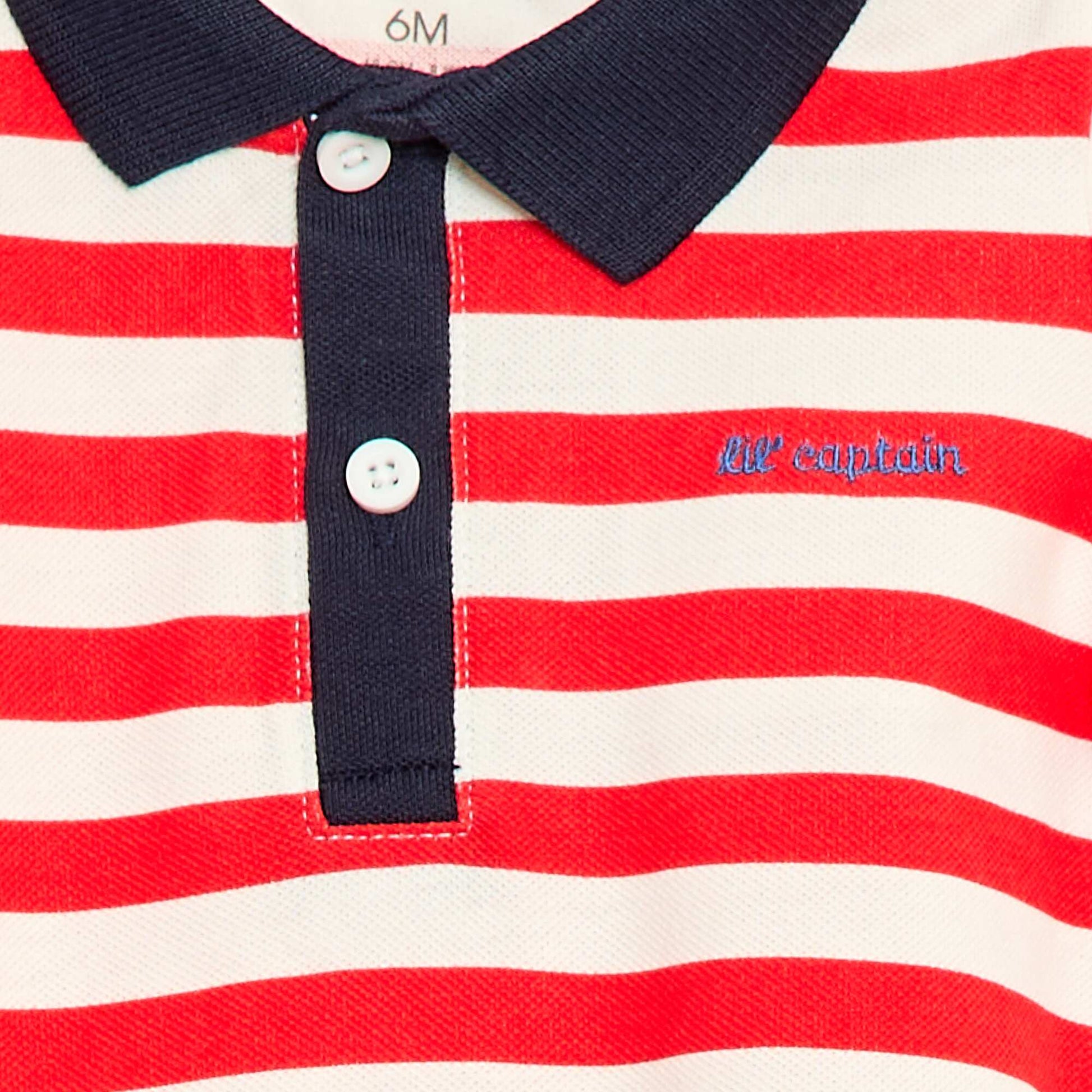 Polo à manches courtes ROUGE