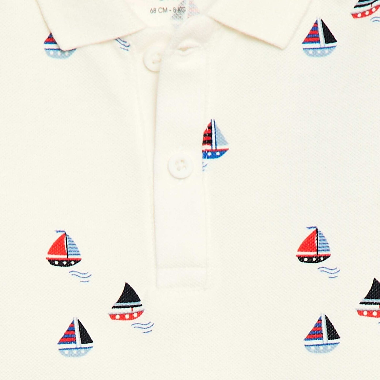 Polo à manches courtes BLANC