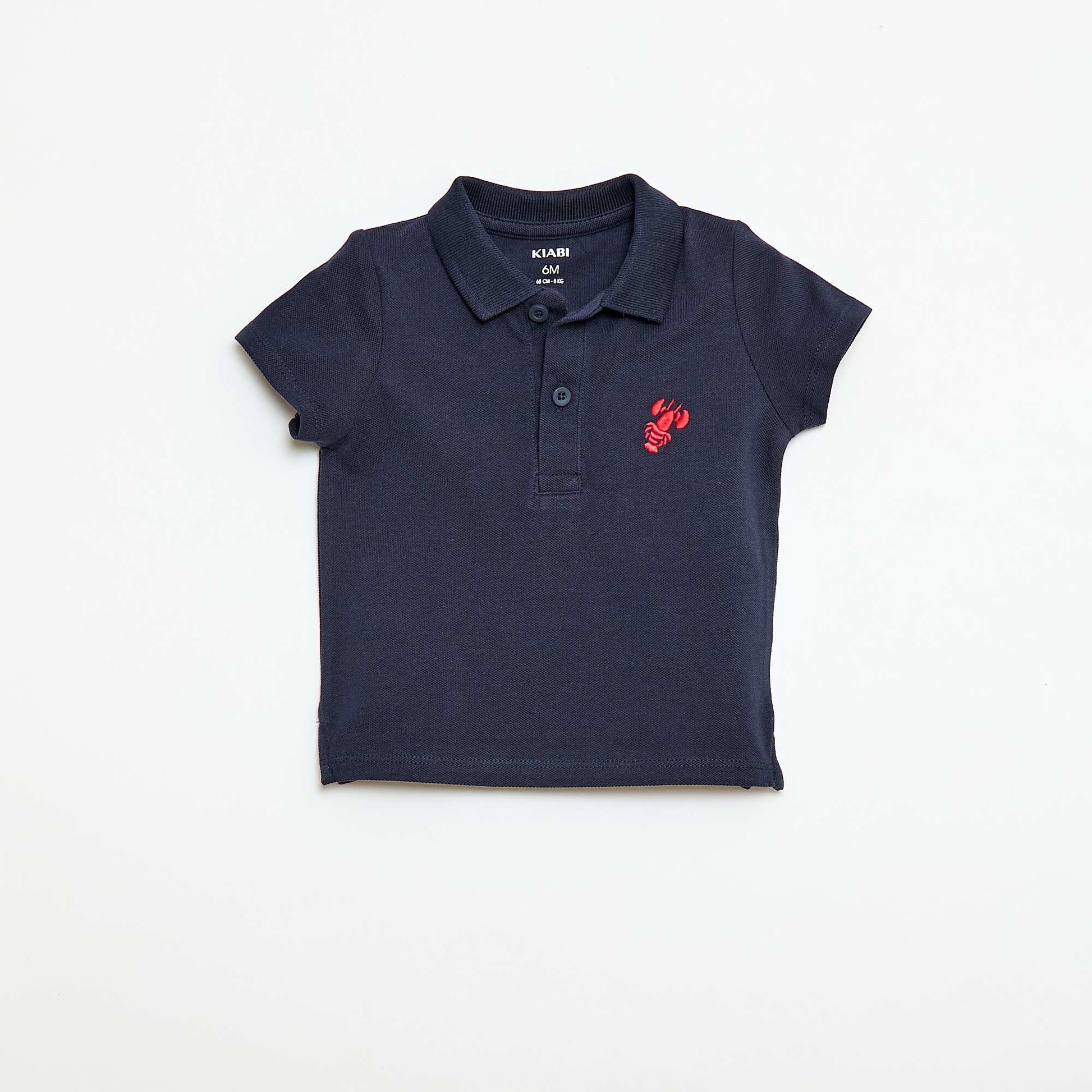 Polo à manches courtes BLEU