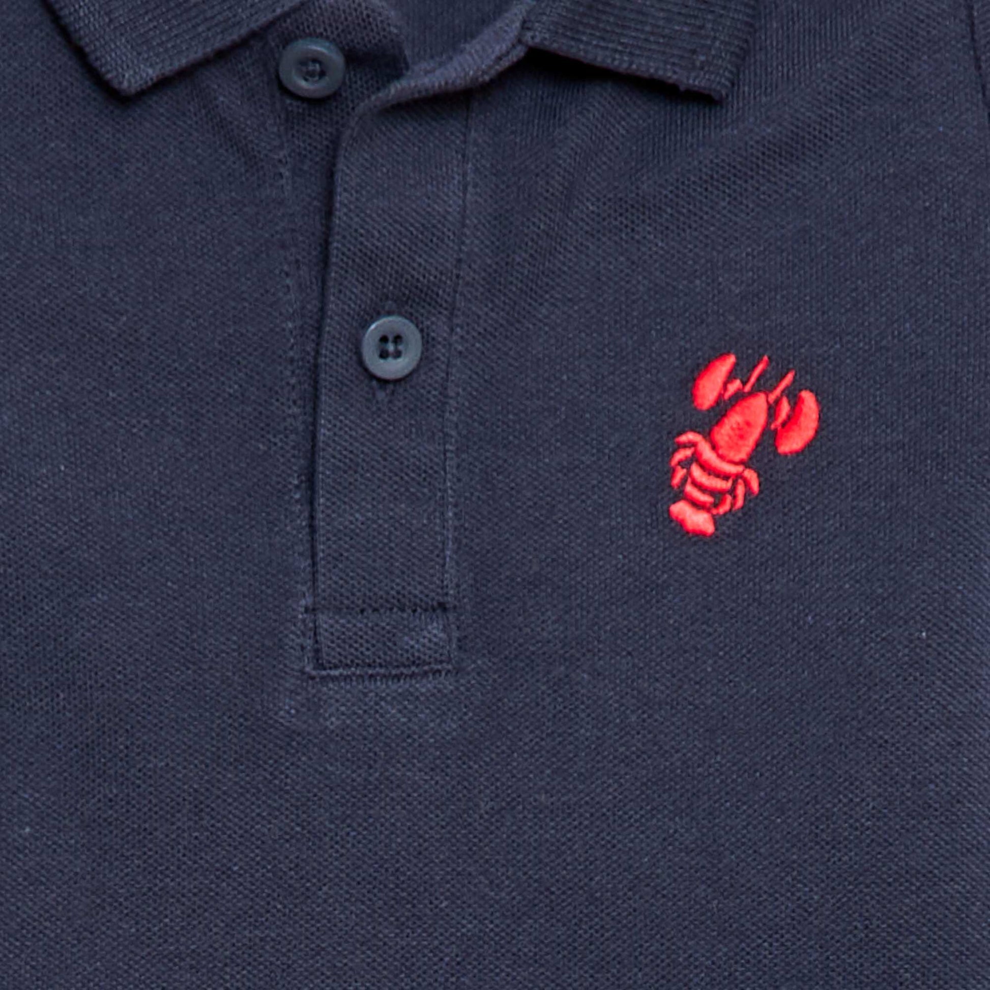 Polo à manches courtes BLEU