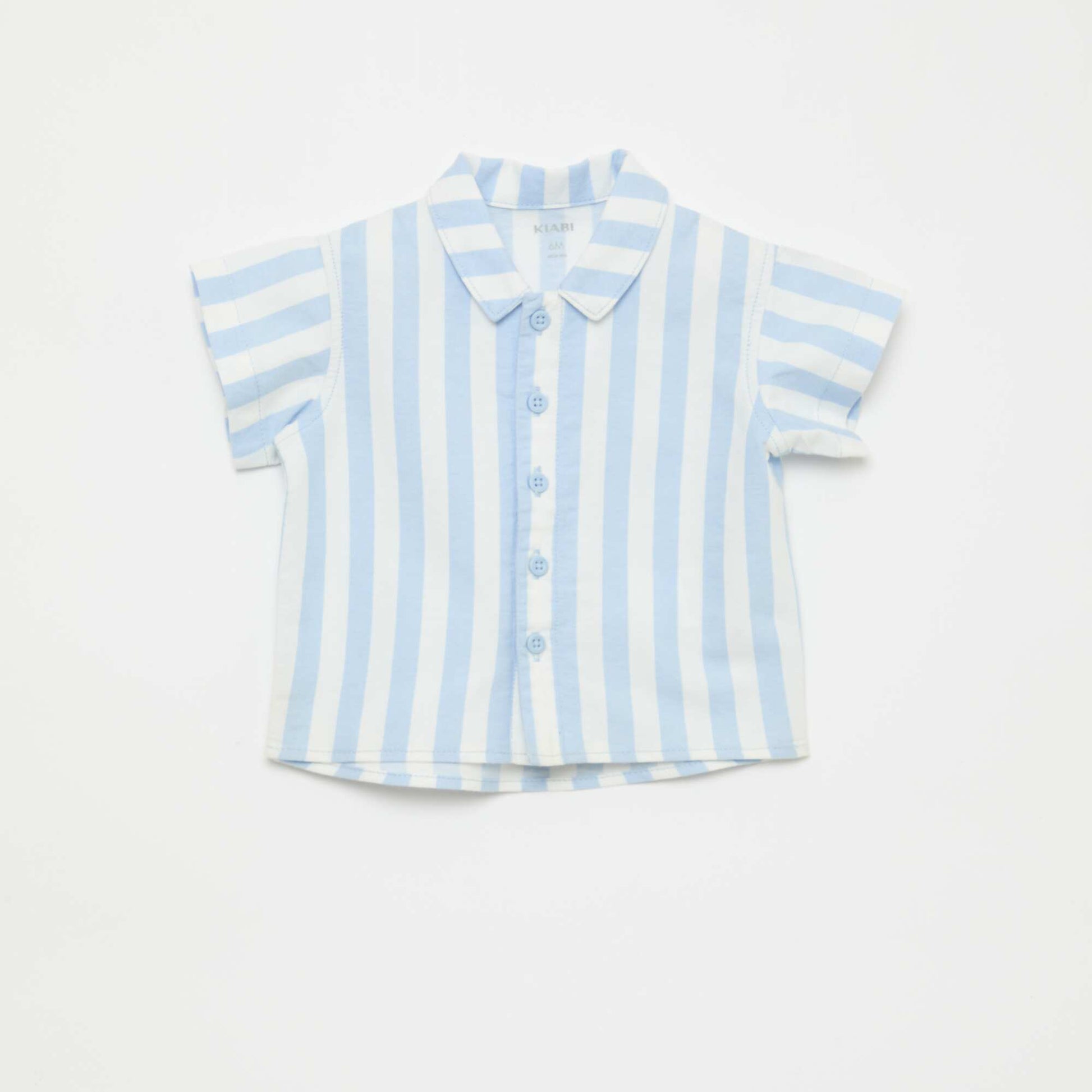 Ensemble chemise + short en coton - 2 pièces BLEU
