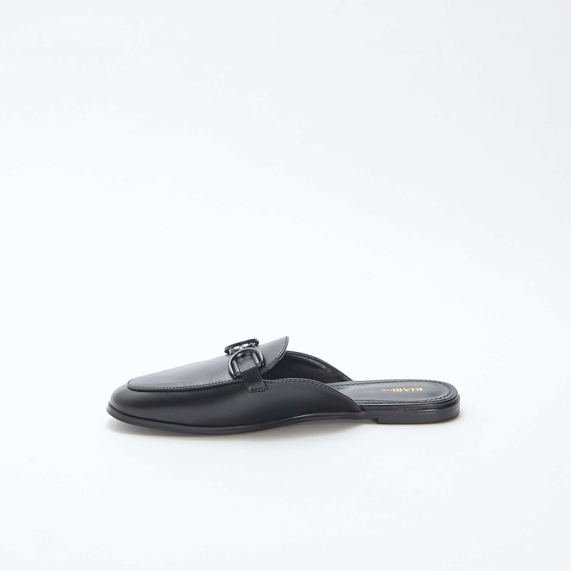 Mocassin détaillée à chaine NOIR