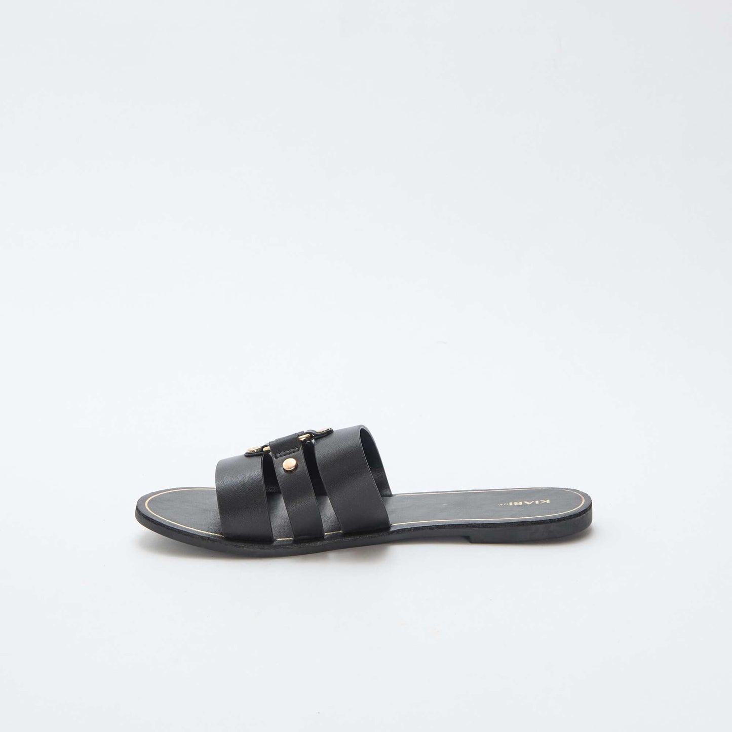Mules plates NOIR