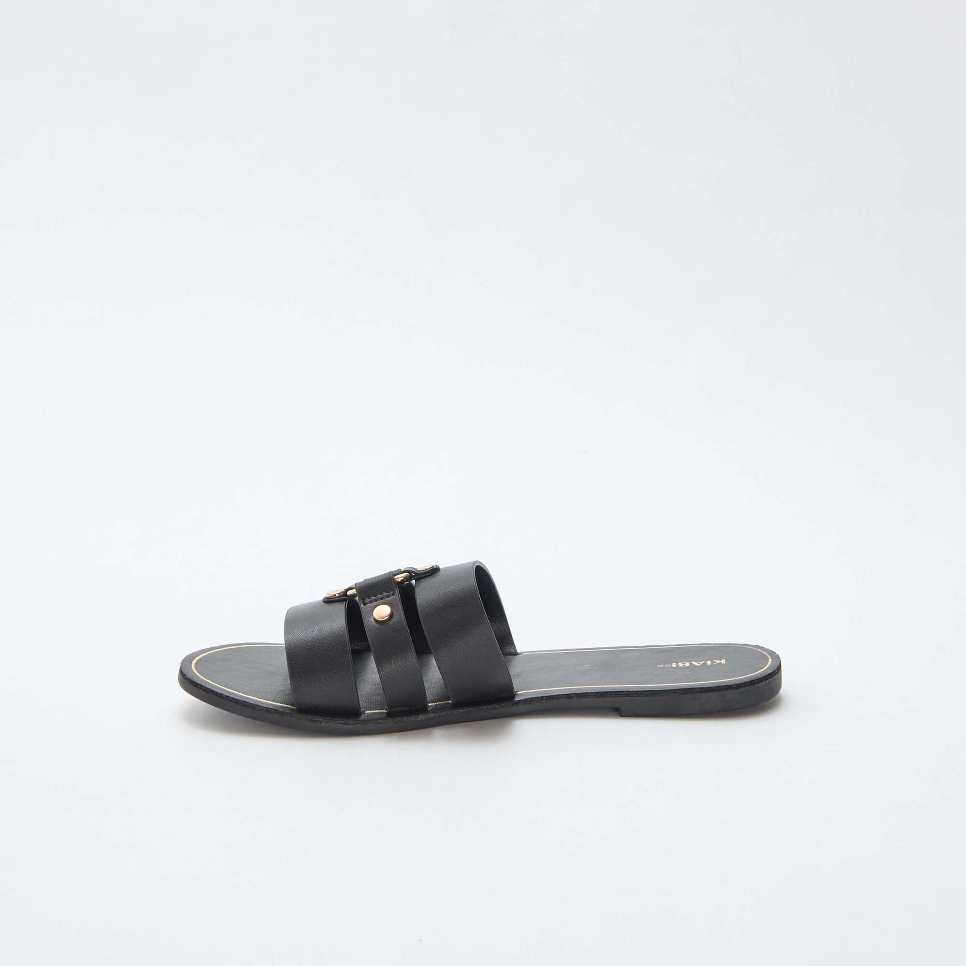 Mules plates NOIR