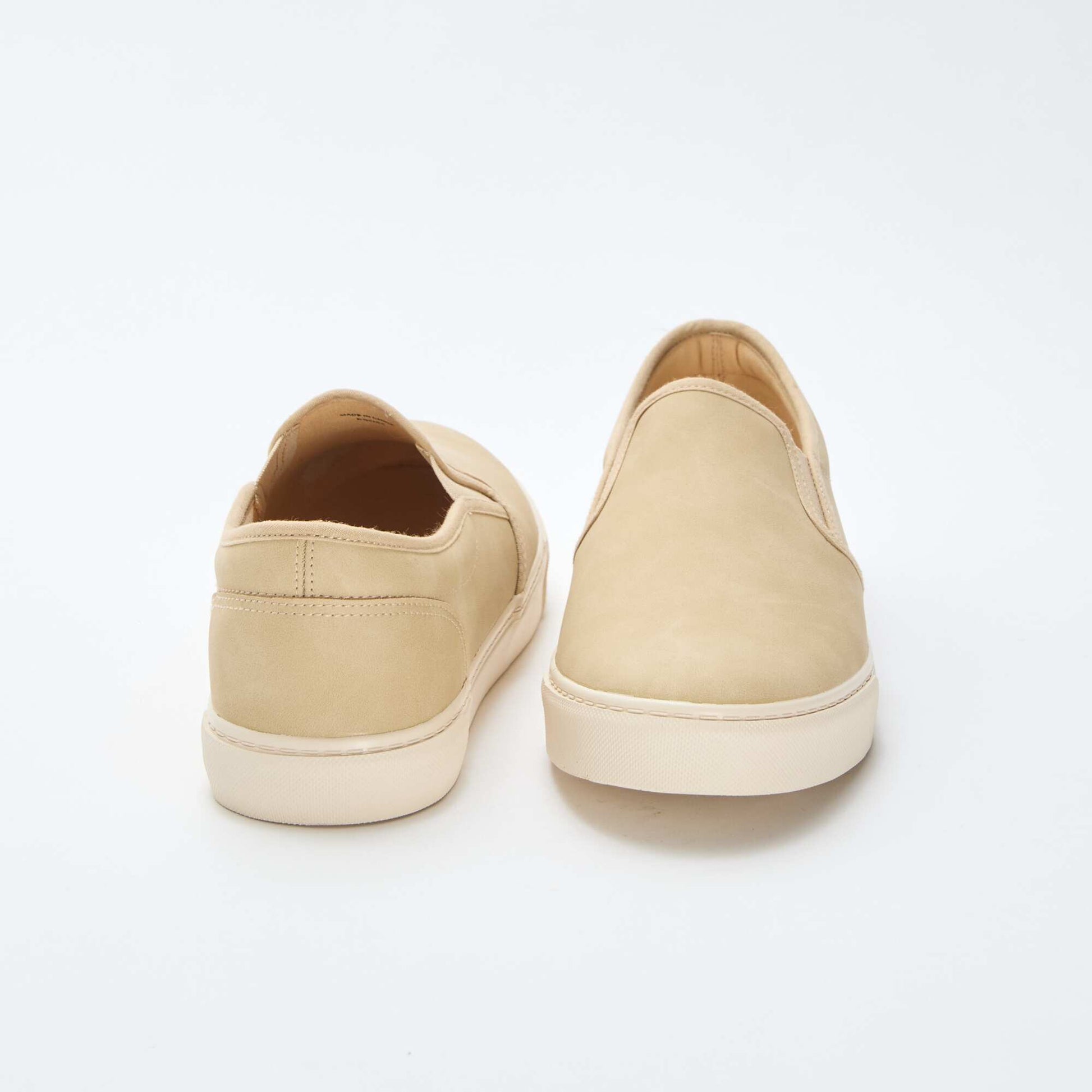 Baskets slip-on type suédine BEIGE