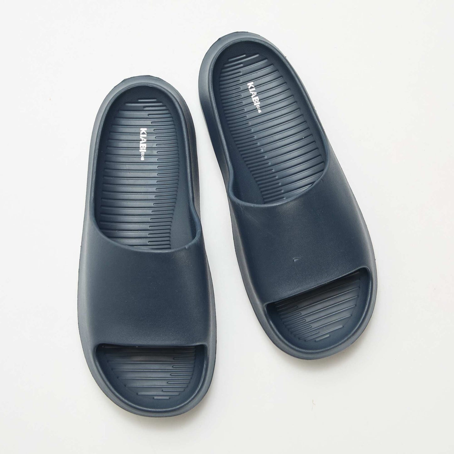 Mules de piscine compensées BLEU