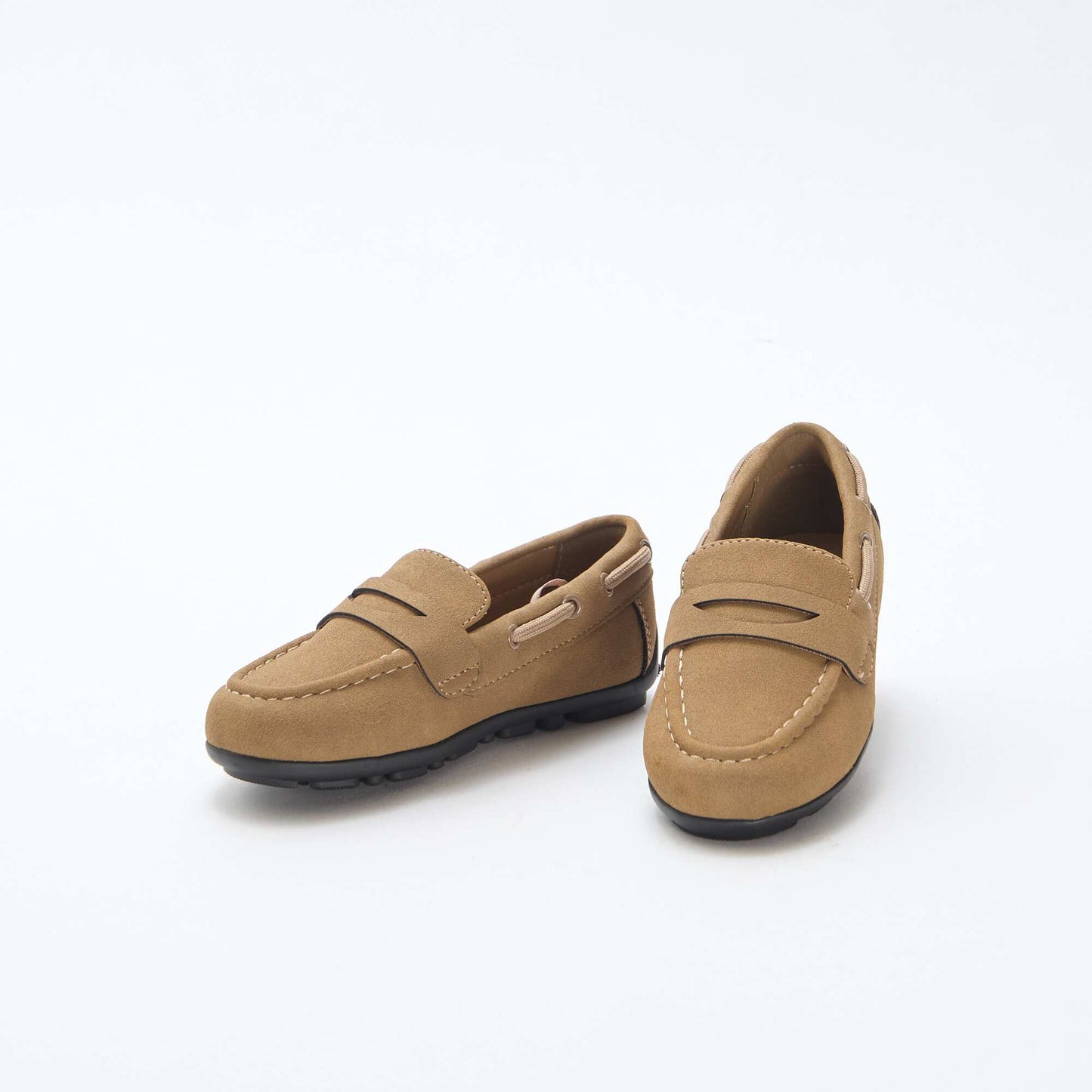 Mocassins unis MARRON