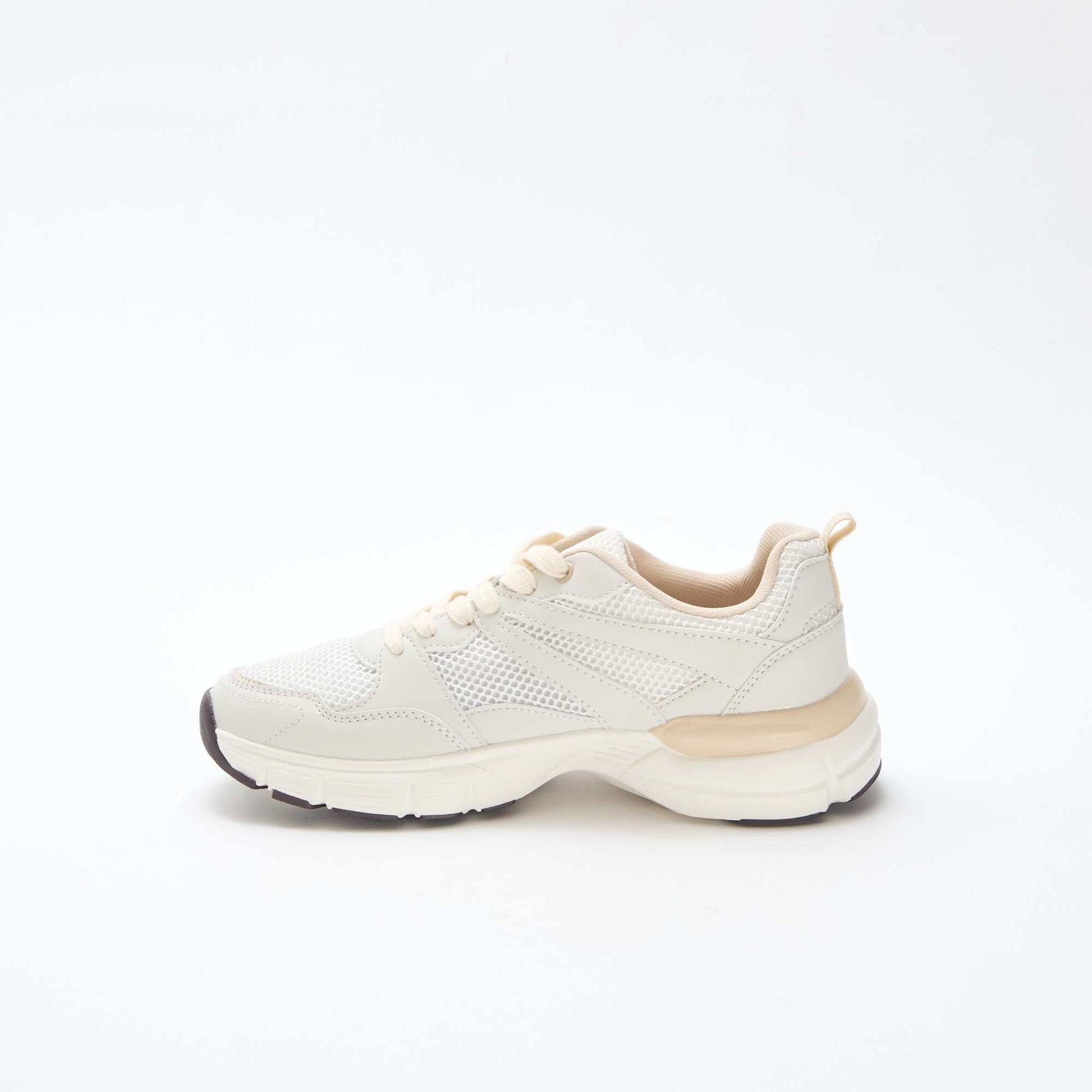 Baskets basses style running BEIGE