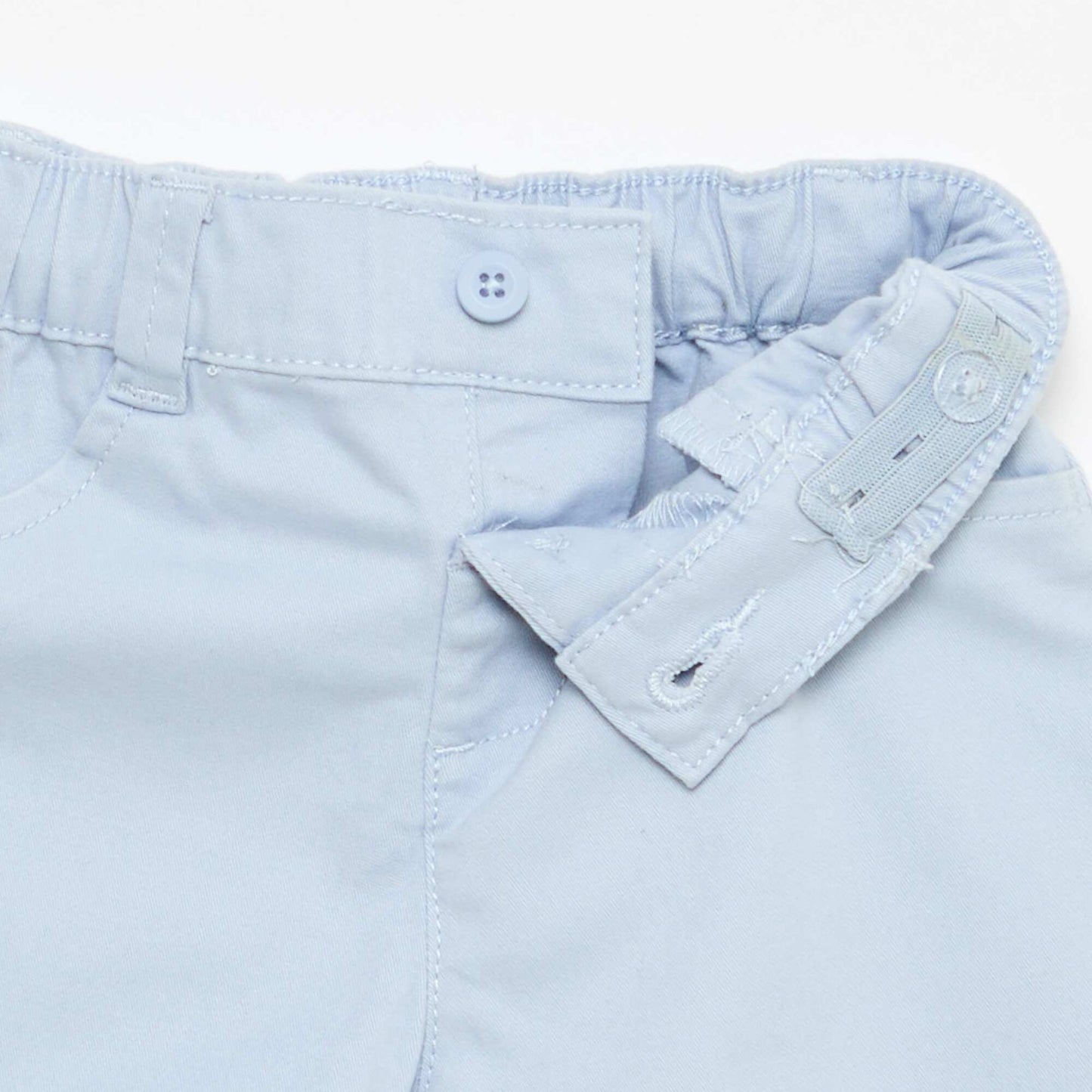 Short en twill uni BLEU